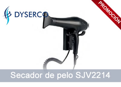 Secador iónico negro SJV2214 para hoteles y hostelería
